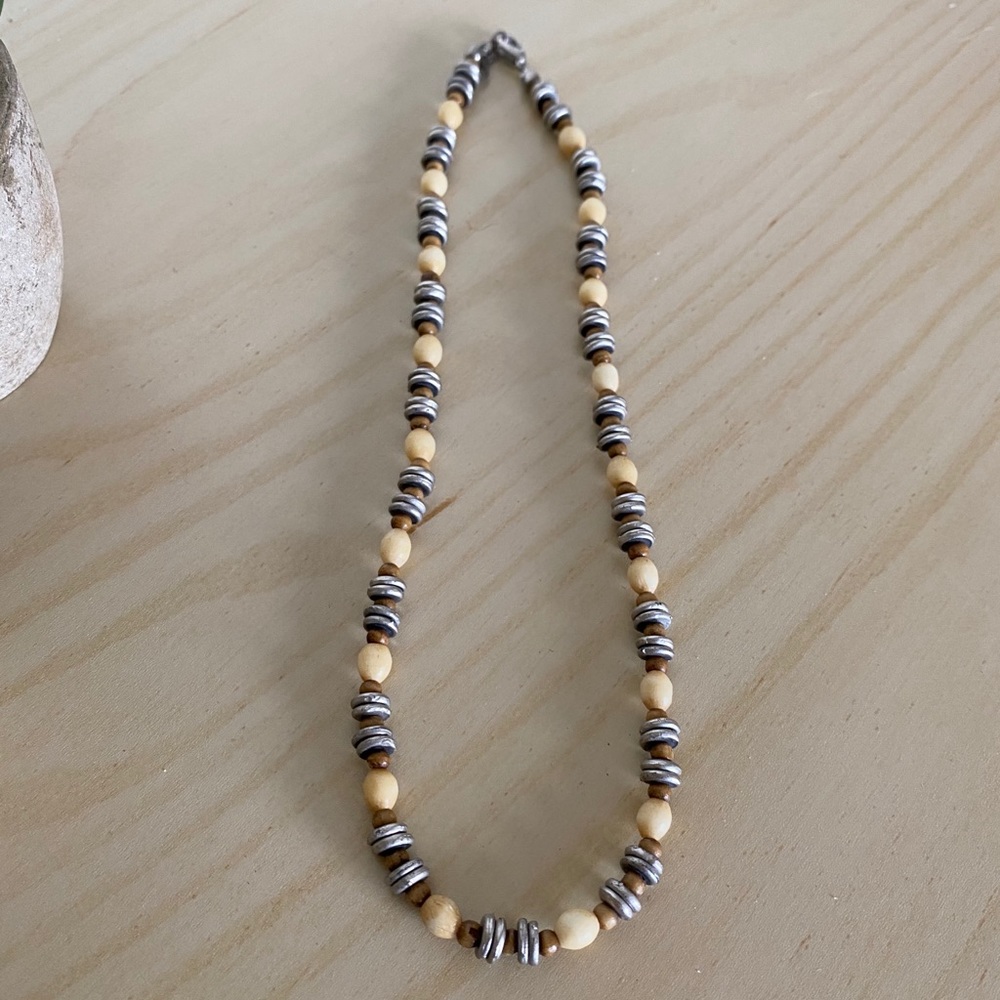 Necklace with Metal Beads